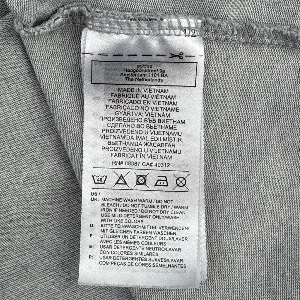 Adidas Grey Essentials Aeroready Graphic Logo Performance Hoodie Size XL - Picture 7 of 13